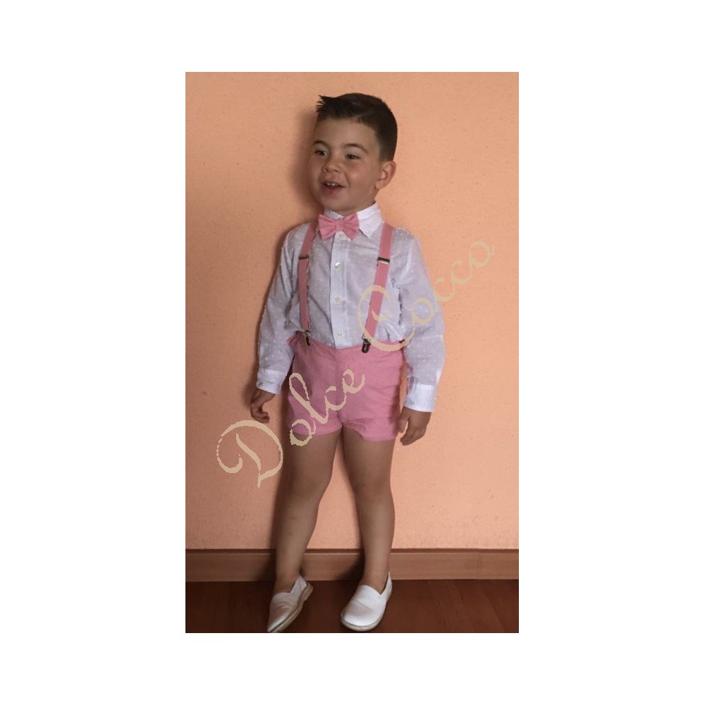 Conjunto niño ceremonia y tirantes Dolce Cocco