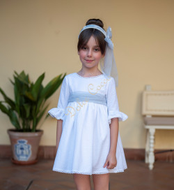 VESTIDO CEREMONIA NIÑA ARRAS DAMITA BLANCO