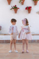 VESTIDO CORTO CON BRAGUITA CEREMONIA INFANTIL