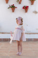 VESTIDO CORTO CON BRAGUITA CEREMONIA INFANTIL
